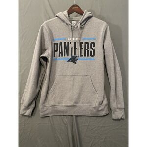 Carolina Panthers Hoodie Pullover Mens Medium Gray NFL‎ Football  Team apparel